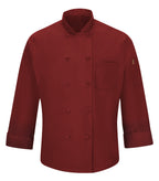 Red Kap 042X, Chef Designs Chef Coat With Oilblok + Mimix. - Special Order - Xpress Feature Item, Fireball Red