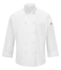 Red Kap 042X, Chef Designs Chef Coat With Oilblok + Mimix. - Special Order - Xpress Feature Item, White