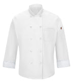Red Kap 042X, Chef Designs Chef Coat With Oilblok + Mimix. - Special Order - Xpress Feature Item, White