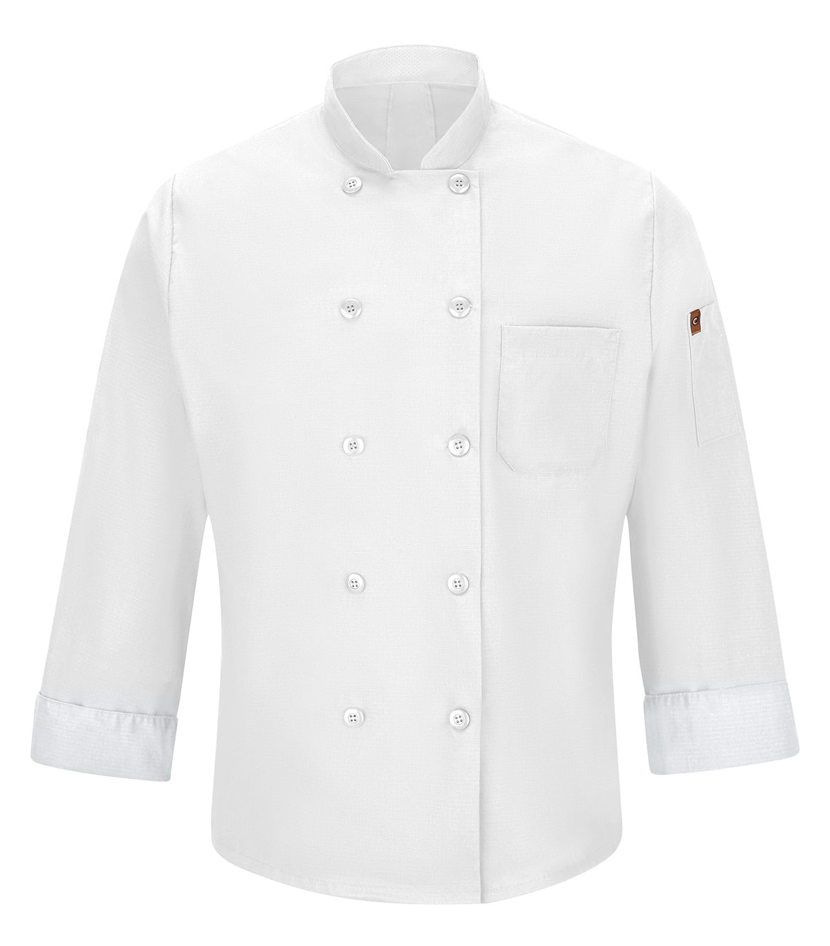 Red Kap 042X, Chef Designs Chef Coat With Oilblok + Mimix. - Special Order - Xpress Feature Item, White