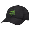 Polyester Pearl Nylon - UPF50+ 0E740M, Ajm 6 Panel Contour, Black