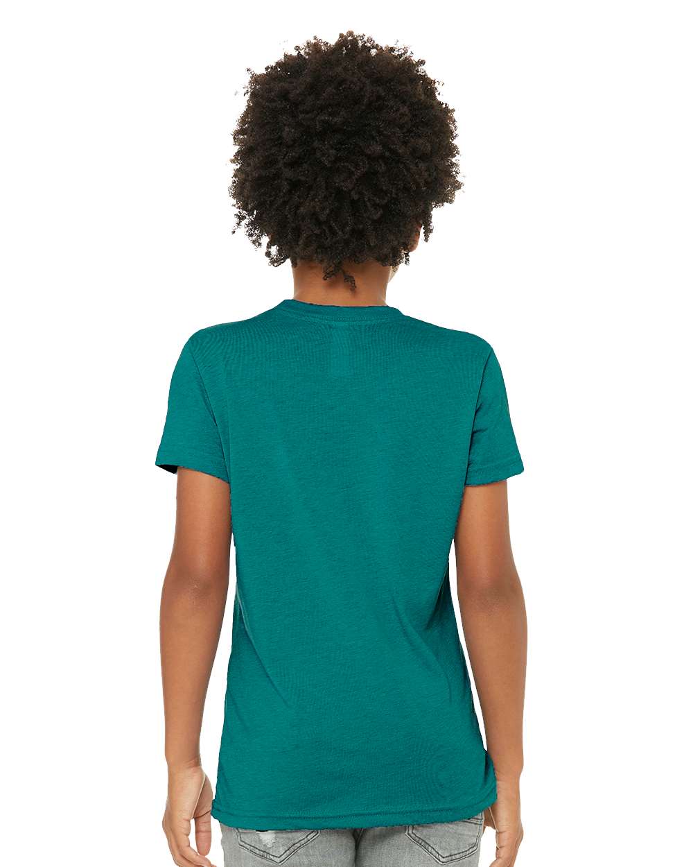 BELLA + CANVAS 3413Y, T-Shirts - Premium, Teal Triblend