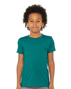 BELLA + CANVAS 3413Y, T-Shirts - Premium, Teal Triblend