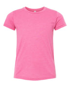 BELLA + CANVAS 3413Y, T-Shirts - Premium, Charity Pink Triblend