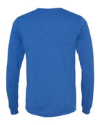 BELLA + CANVAS 3513, T-Shirts - Long Sleeve, True Royal Triblend