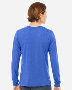 BELLA + CANVAS 3513, T-Shirts - Long Sleeve, True Royal Triblend