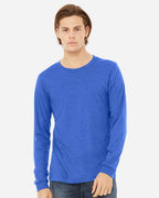 BELLA + CANVAS 3513, T-Shirts - Long Sleeve, True Royal Triblend