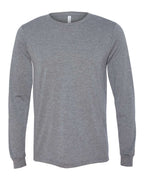 BELLA + CANVAS 3513, T-Shirts - Long Sleeve, Grey Triblend