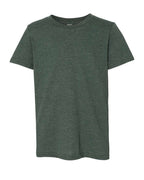 BELLA + CANVAS 3001YCVC, T-Shirts - Premium, Heather Forest