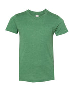 BELLA + CANVAS 3001YCVC, T-Shirts - Premium, Heather Grass Green