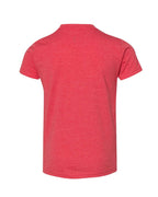 BELLA + CANVAS 3001YCVC, T-Shirts - Premium, Heather Red