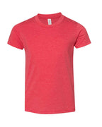 BELLA + CANVAS 3001YCVC, T-Shirts - Premium, Heather Red