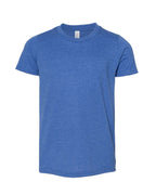 BELLA + CANVAS 3001YCVC, T-Shirts - Premium, Heather True Royal