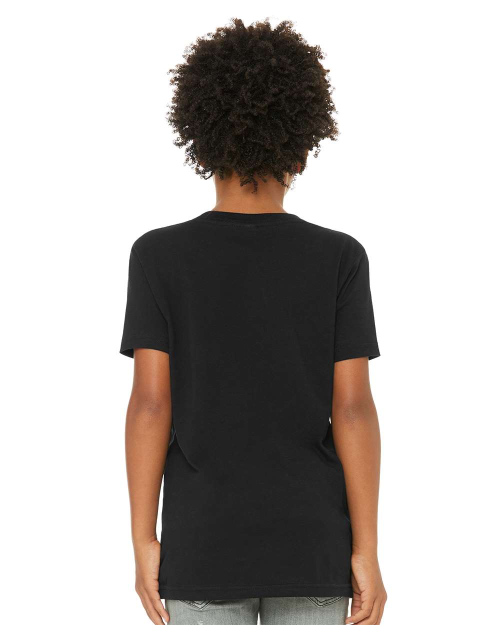 BELLA + CANVAS 3001YCVC, T-Shirts - Premium, Solid Black Blend