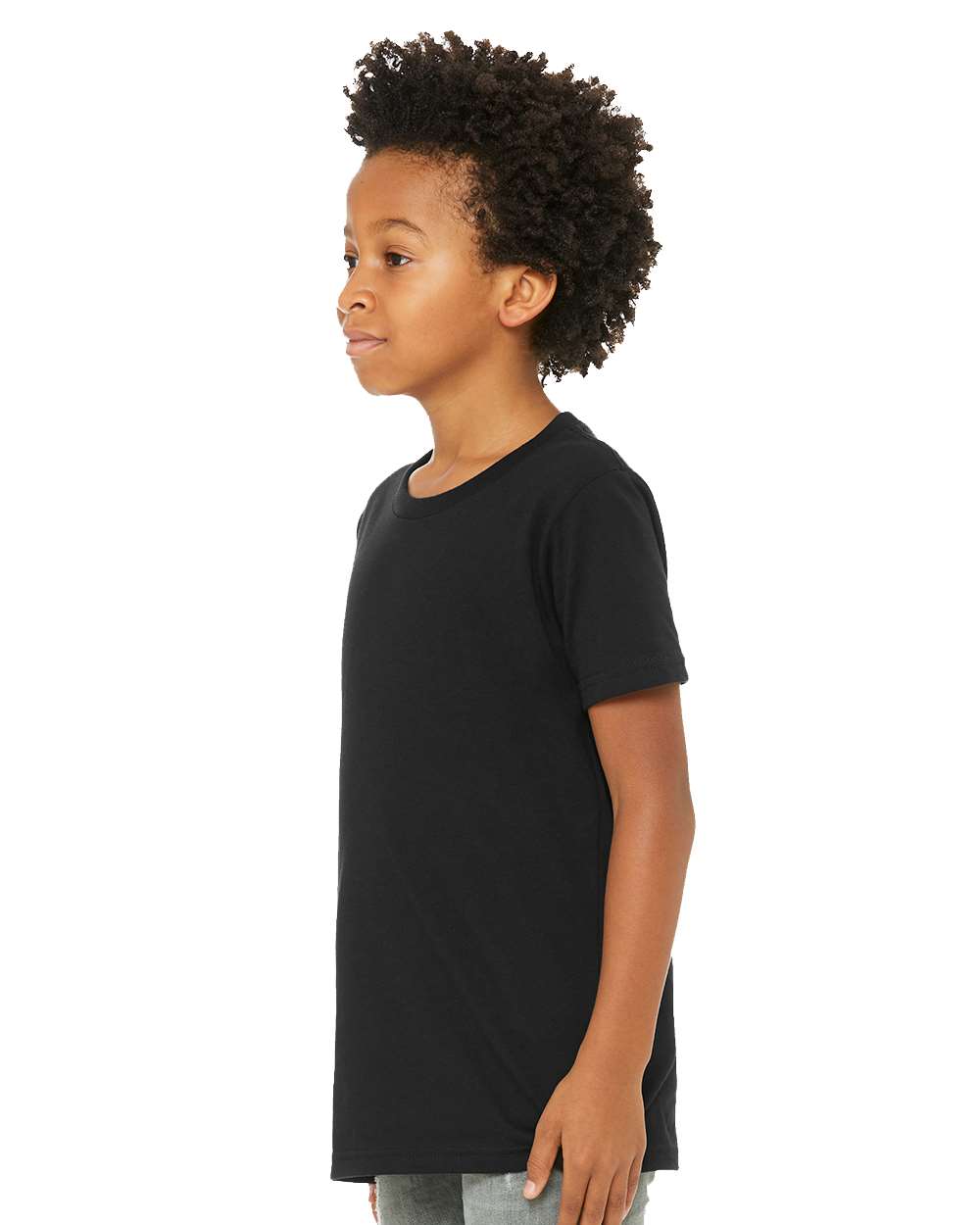BELLA + CANVAS 3001YCVC, T-Shirts - Premium, Solid Black Blend