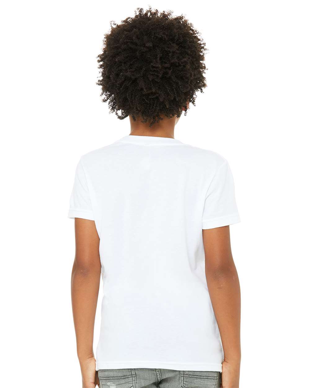 BELLA + CANVAS 3001YCVC, T-Shirts - Premium, Solid White Blend