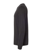 BELLA + CANVAS 3501CVC, T-Shirts - Long Sleeve, Black Heather