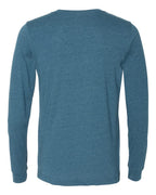 BELLA + CANVAS 3501CVC, T-Shirts - Long Sleeve, Heather Deep Teal