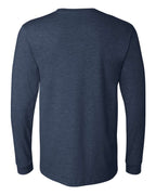 BELLA + CANVAS 3501CVC, T-Shirts - Long Sleeve, Heather Navy