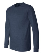 BELLA + CANVAS 3501CVC, T-Shirts - Long Sleeve, Heather Navy