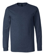 BELLA + CANVAS 3501CVC, T-Shirts - Long Sleeve, Heather Navy