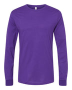 BELLA + CANVAS 3501, T-Shirts - Long Sleeve, Team Purple