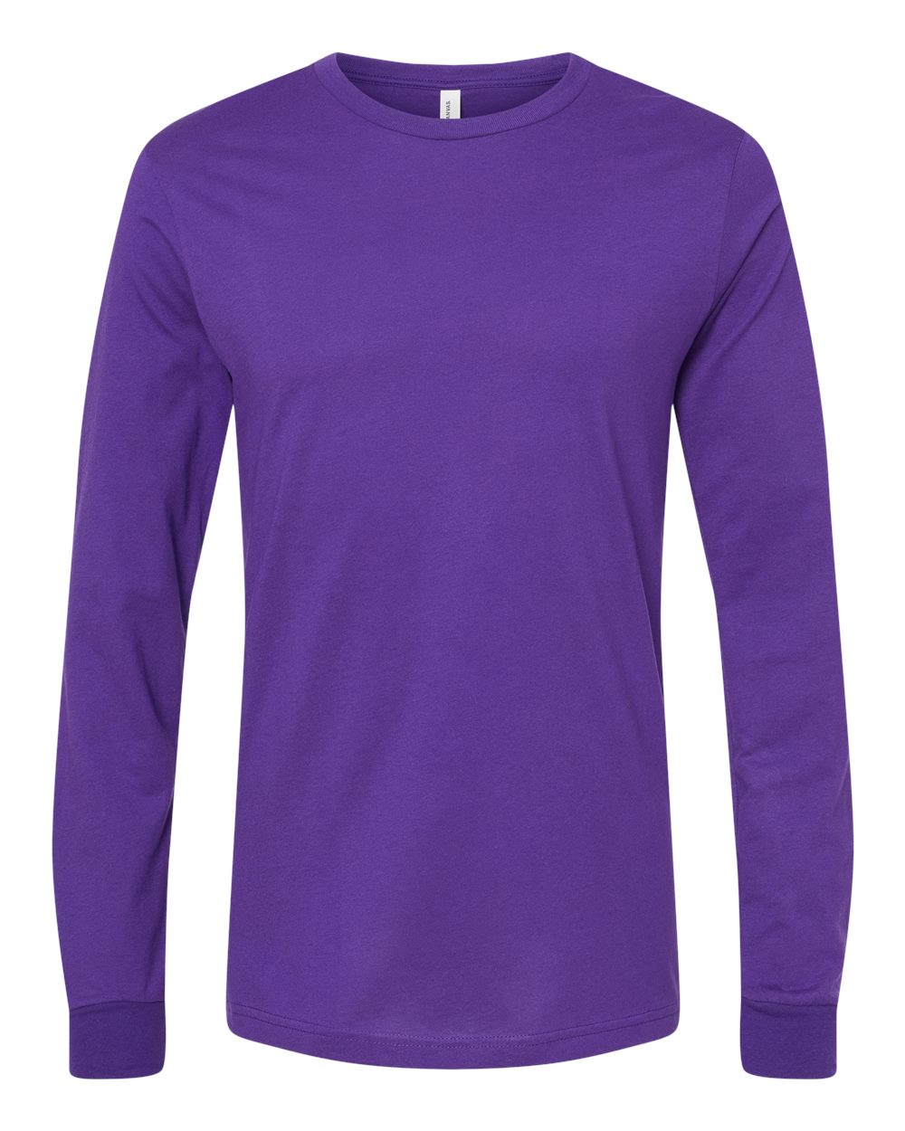 BELLA + CANVAS 3501, T-Shirts - Long Sleeve, Team Purple