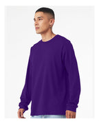 BELLA + CANVAS 3501, T-Shirts - Long Sleeve, Team Purple