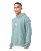 BELLA + CANVAS 3719, Fleece - Premium - Hood, Heather Blue Lagoon
