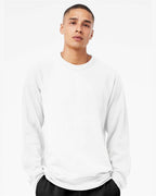 BELLA + CANVAS 3901, Fleece - Premium - Crew, White