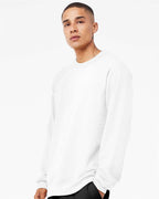 BELLA + CANVAS 3901, Fleece - Premium - Crew, White