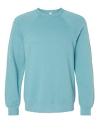 BELLA + CANVAS 3901, Fleece - Premium - Crew, Heather Blue Lagoon
