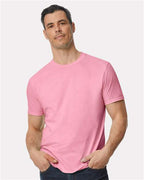 Gildan 10649, 980 Unisex Softstyle Lightweight T-shirt, Charity Pink