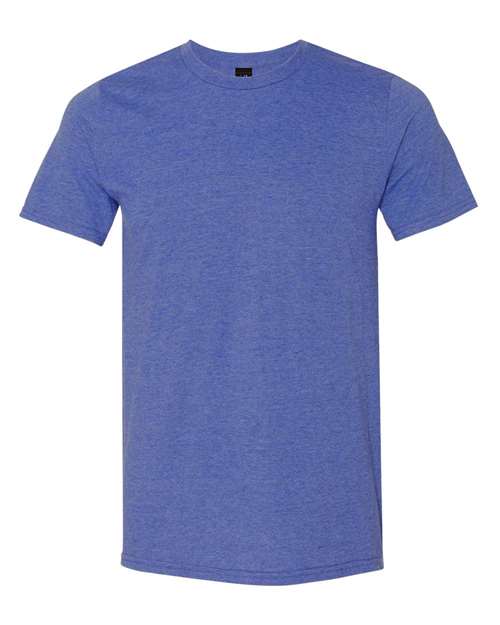 Gildan 980, Unisex Softstyle Lightweight T-shirt, Heather Blue