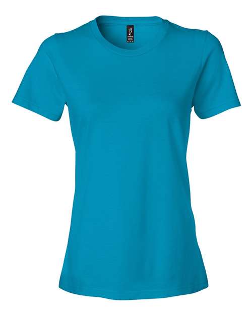 Gildan 10652, 880 Women's Softstyle Lightweight T-shirt, Caribbean Blue