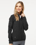 Adidas A268, Women's Wind Resistant Full-zip Jacket, Black/ Black