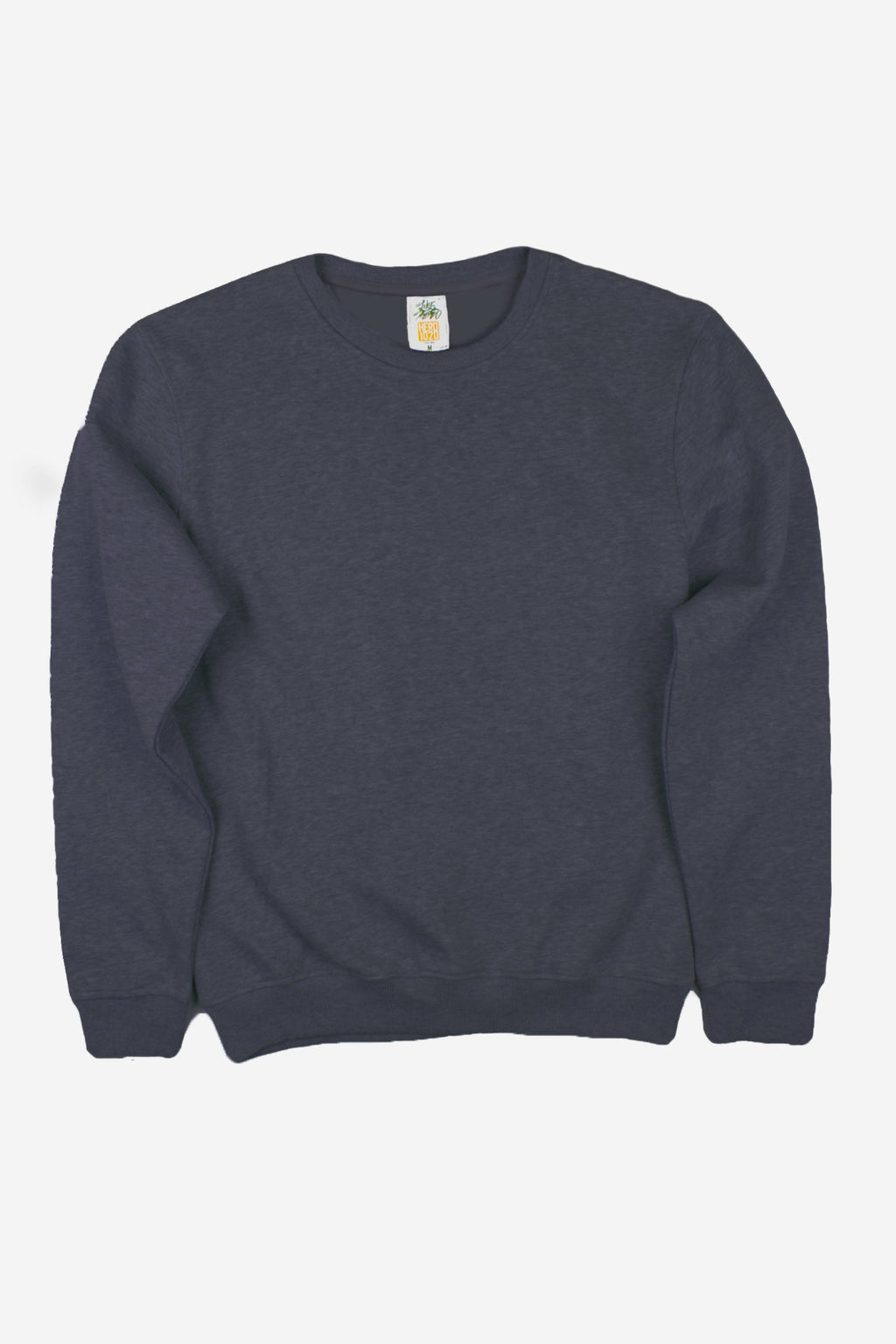 Just Like Hero HERO-1020, Unisex Blank Crewneck Sweatshirt, Dark Heather (FINAL SALE)
