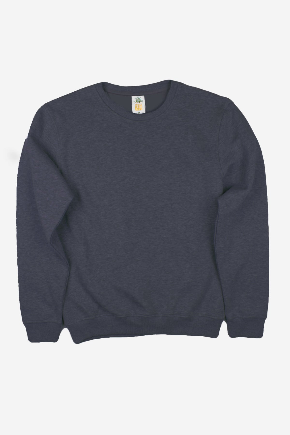 Just Like Hero HERO-1020, Unisex Blank Crewneck Sweatshirt, Dark Heather (FINAL SALE)