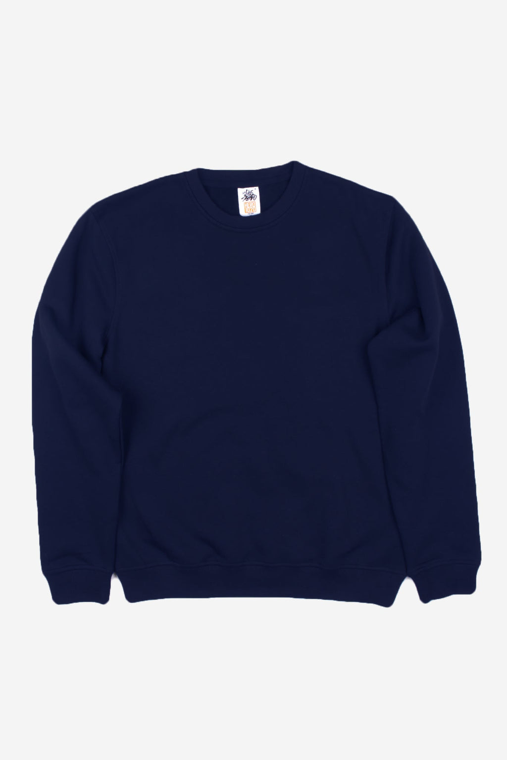 Just Like Hero HERO-1020, Unisex Blank Crewneck Sweatshirt, Navy Blue (FINAL SALE)