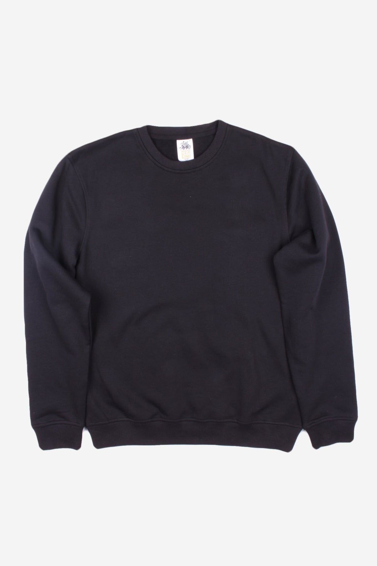 Just Like Hero HERO-1020, Unisex Blank Crewneck Sweatshirt, Black (FINAL SALE)