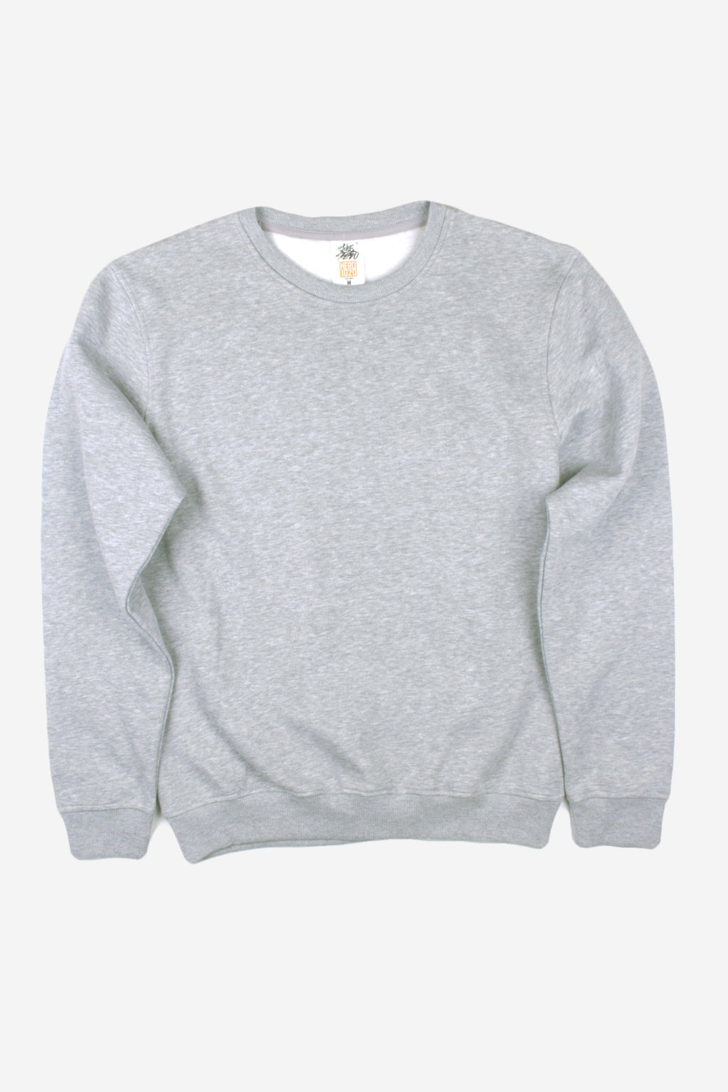 Just Like Hero HERO-1020, Unisex Blank Crewneck Sweatshirt, Sport Grey (FINAL SALE)