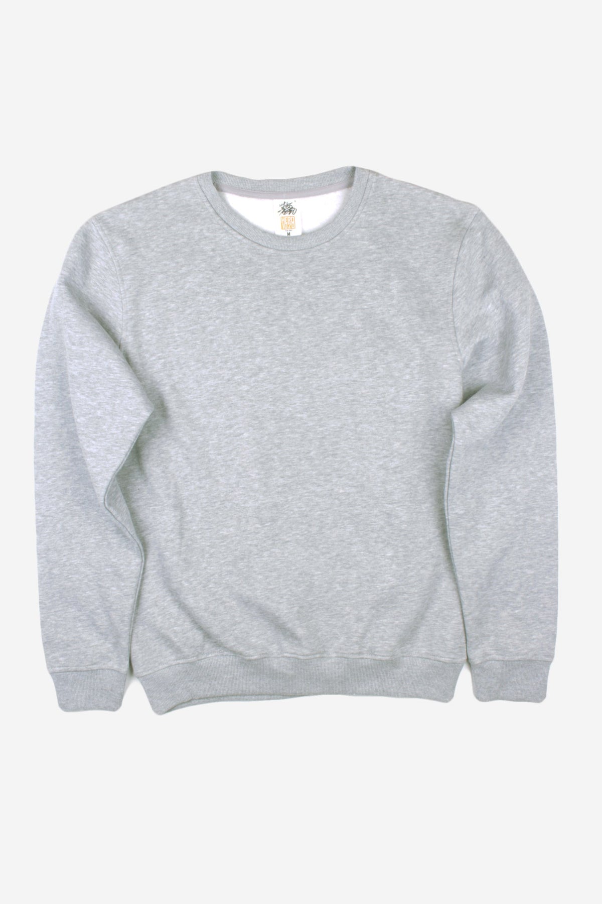 Just Like Hero HERO-1020, Unisex Blank Crewneck Sweatshirt, Sport Grey (FINAL SALE)