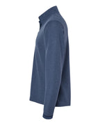Adidas A554, Men's 3-stripes Quarter-zip Sweater Pullover, Collegiate Navy Melange