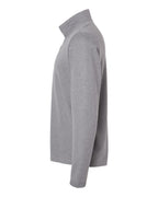 Adidas A554, Men's 3-stripes Quarter-zip Sweater Pullover, Grey Three Melange