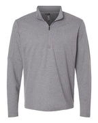 Adidas A554, Men's 3-stripes Quarter-zip Sweater Pullover, Grey Three Melange
