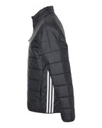 Adidas A570, Men's 3-stripes Puffer Full-zip Jacket, Black