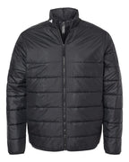 Adidas A570, Men's 3-stripes Puffer Full-zip Jacket, Black