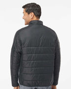 Adidas A570, Men's 3-stripes Puffer Full-zip Jacket, Black