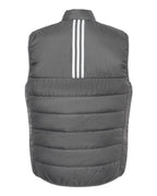 Adidas A572, Men's Puffer Full-zip Vest, Grey Five