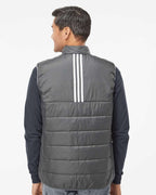 Adidas A572, Men's Puffer Full-zip Vest, Grey Five